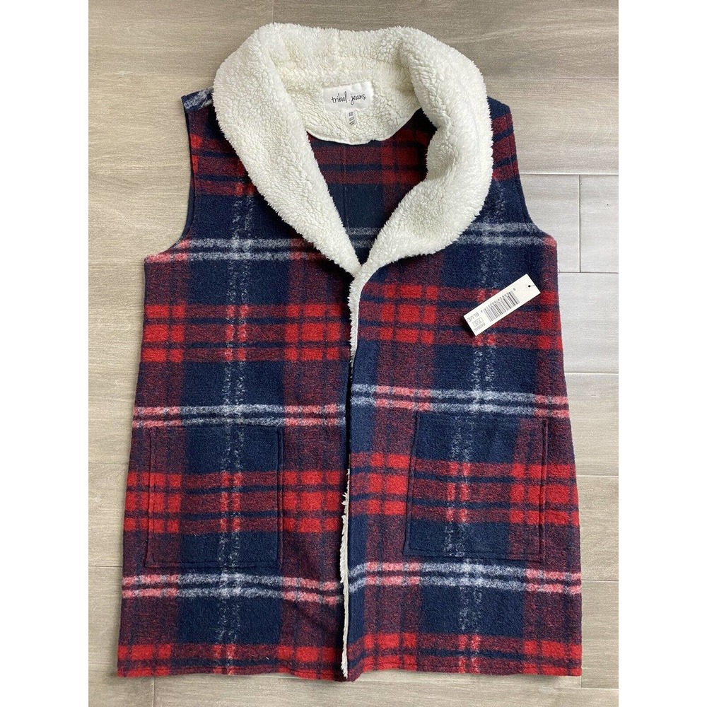 NWT Ladies Tribal Jeans Wool Blend Vest Size‎ P/small